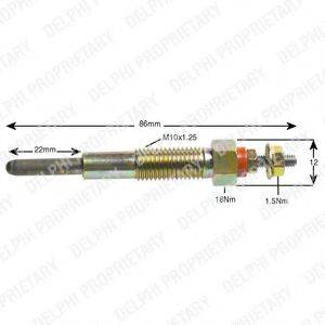 DELPHI HDS394 Свічка розжарювання