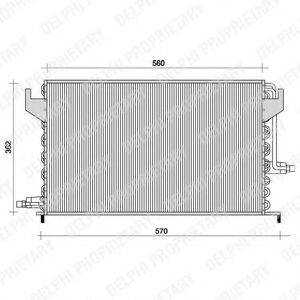 DELPHI TSP0225024 Конденсатор, кондиціонер