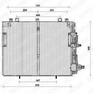 DELPHI TSP0225036 Конденсатор, кондиціонер