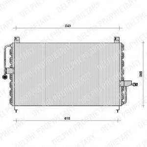 DELPHI TSP0225051 Конденсатор, кондиціонер