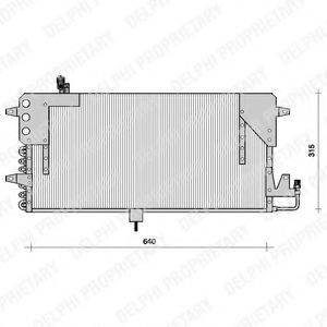 DELPHI TSP0225073 Конденсатор, кондиціонер