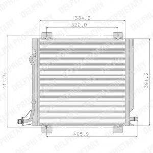 DELPHI TSP0225088 Конденсатор, кондиціонер