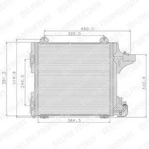 DELPHI TSP0225089 Конденсатор, кондиціонер