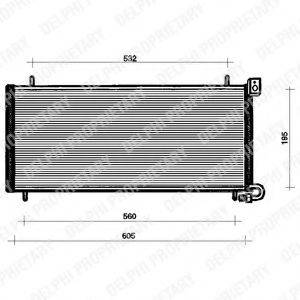 DELPHI TSP0225090 Конденсатор, кондиціонер