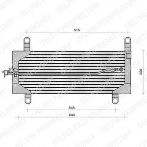 DELPHI TSP0225121 Конденсатор, кондиціонер