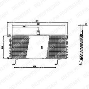 DELPHI TSP0225175 Конденсатор, кондиціонер