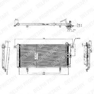 DELPHI TSP0225224 Конденсатор, кондиціонер