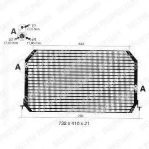 DELPHI TSP0225308 Конденсатор, кондиціонер