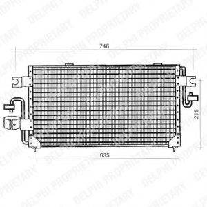 DELPHI TSP0225340 Конденсатор, кондиціонер