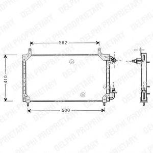 DELPHI TSP0225413 Конденсатор, кондиціонер