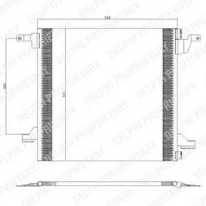 DELPHI TSP0225434 Конденсатор, кондиціонер