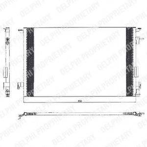 DELPHI TSP0225463 Конденсатор, кондиціонер