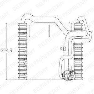 DELPHI TSP0525018 Випарник, кондиціонер