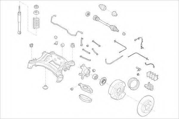 DELPHI MERC05406R Підвіска колеса