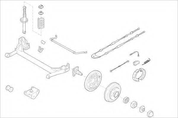 DELPHI FORD01079R Підвіска колеса