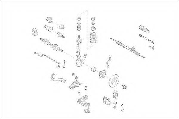 DELPHI FORD01079F Підвіска колеса