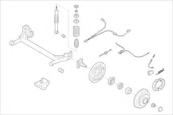 DELPHI FORD05802R Підвіска колеса