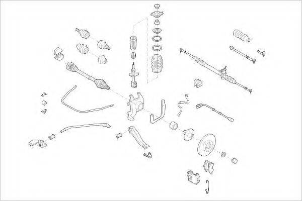 DELPHI OPEL16640F Підвіска колеса