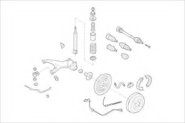 DELPHI VW05893R Підвіска колеса