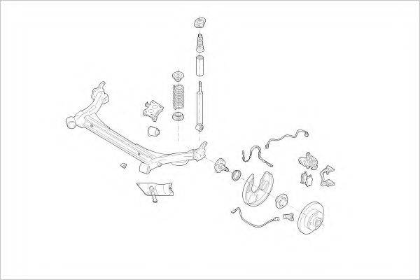 DELPHI VW08800R Підвіска колеса