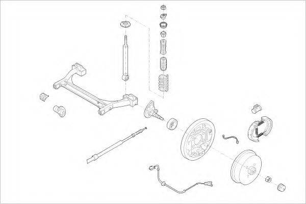 DELPHI VW01715R Підвіска колеса