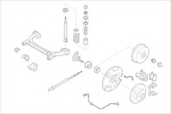 DELPHI VW01655R Підвіска колеса