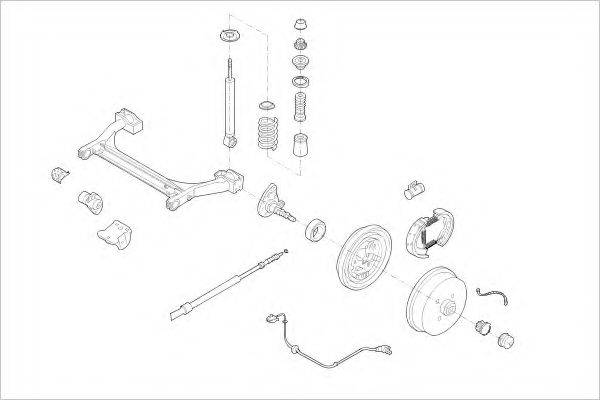 DELPHI VW01645R Підвіска колеса