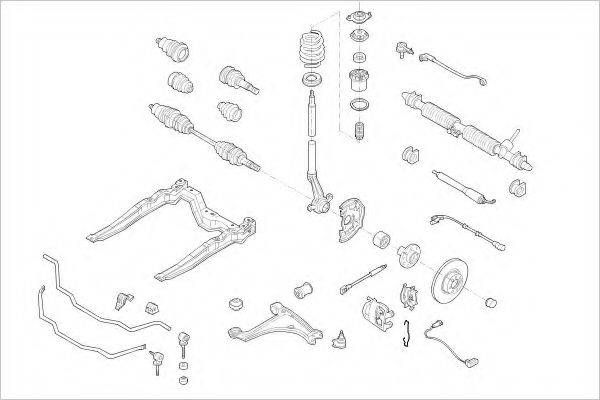 DELPHI OPEL08900F Підвіска колеса