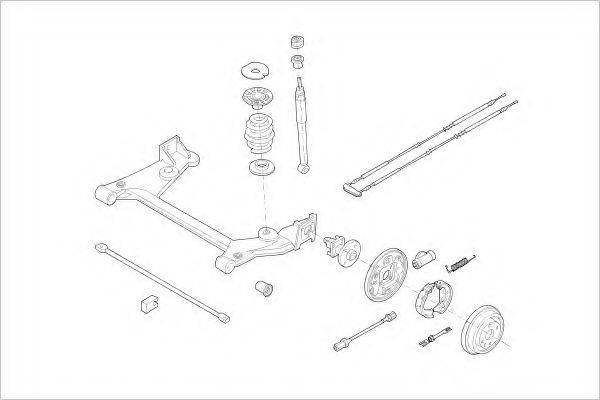 DELPHI OPEL04995R Підвіска колеса