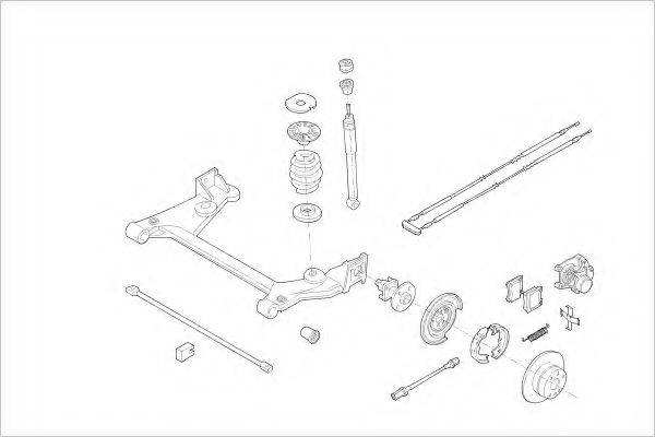 DELPHI OPEL01819R Підвіска колеса