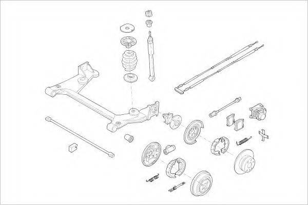 DELPHI OPEL01817R Підвіска колеса