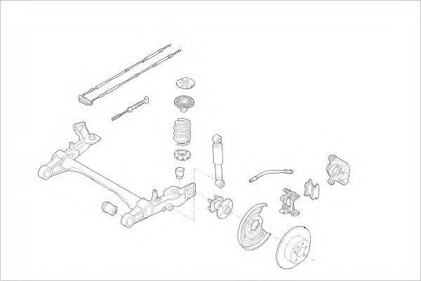 DELPHI OPEL16579R Підвіска колеса