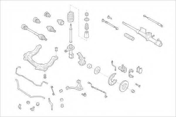 DELPHI AUDI01116F Підвіска колеса