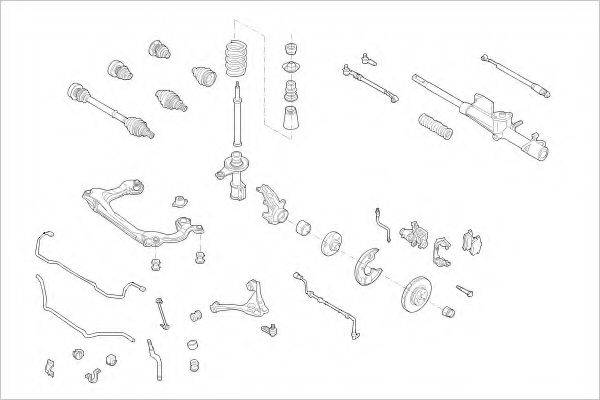 DELPHI AUDI05022F Підвіска колеса