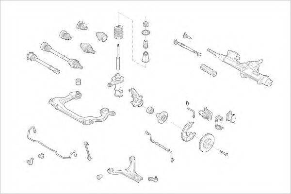 DELPHI AUDI01397F Підвіска колеса