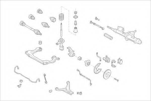 DELPHI AUDI04671F Підвіска колеса