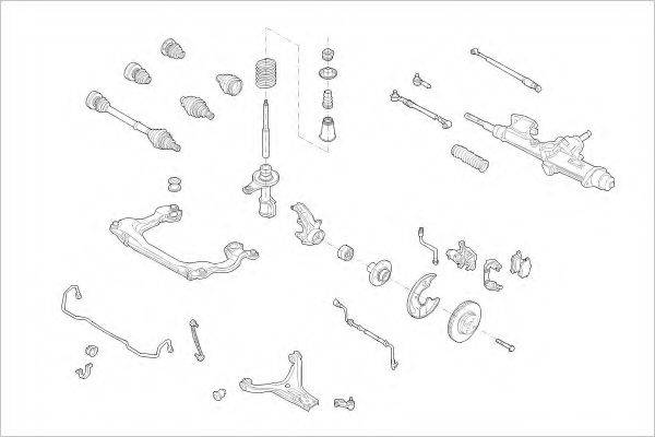 DELPHI AUDI01404F Підвіска колеса