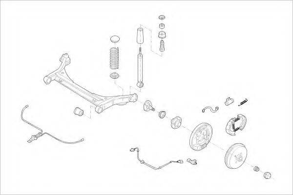 DELPHI VW08972R Підвіска колеса