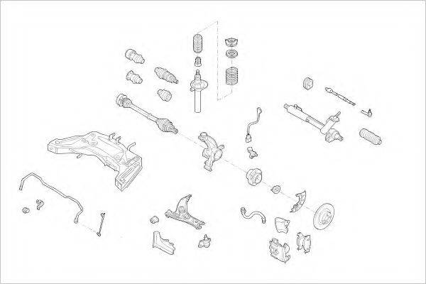 DELPHI VW16105F Підвіска колеса