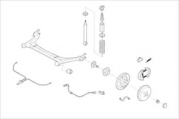 DELPHI VW16521R Підвіска колеса