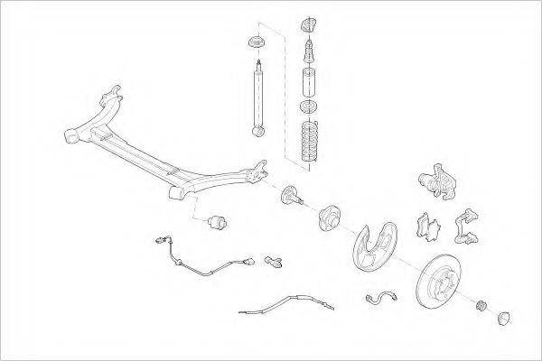 DELPHI VW16105R Підвіска колеса