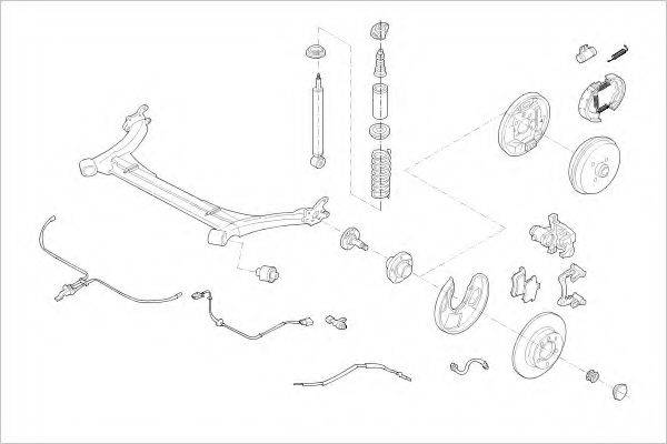 DELPHI VW16732R Підвіска колеса