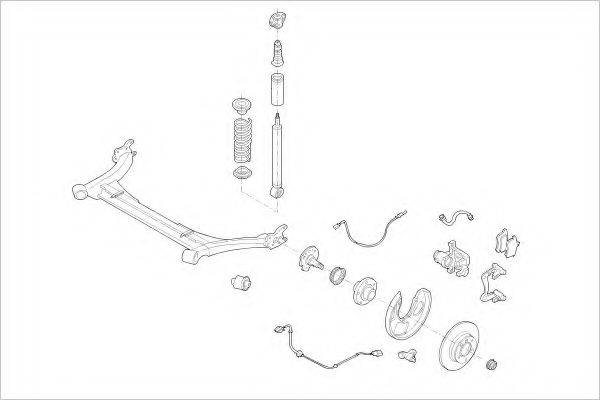 DELPHI AUDI05601R Підвіска колеса