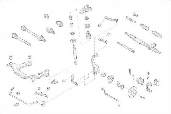 DELPHI VW09035F Підвіска колеса