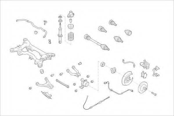 DELPHI VW09035R Підвіска колеса