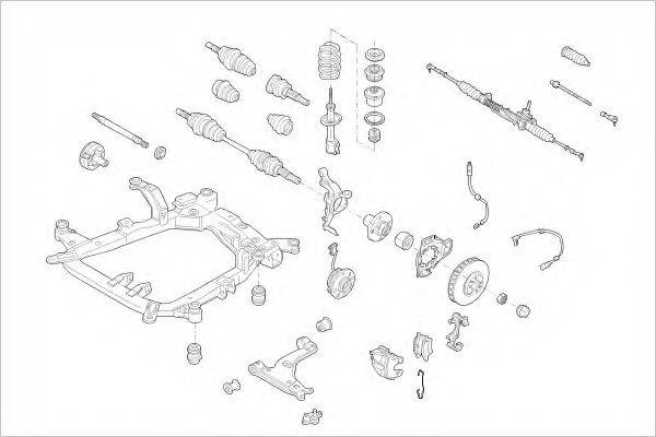 DELPHI OPEL16975F Підвіска колеса