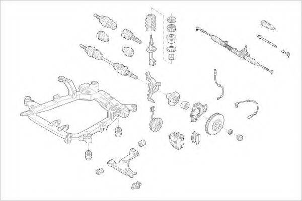 DELPHI OPEL09000F Підвіска колеса