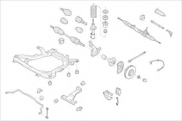 DELPHI OPEL15884F Підвіска колеса