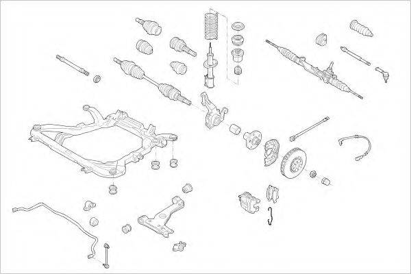 DELPHI OPEL15318F Підвіска колеса