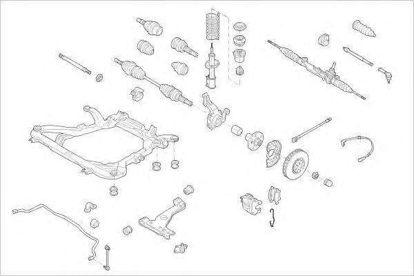 DELPHI OPEL05121F Підвіска колеса